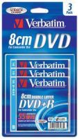 DVD+R 2.6 8CM Pack3 DOBLE CAPA VERBATIM