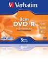 DVD-R 1.4 8CM JEWELLCASE Pack5 VERBATIM
